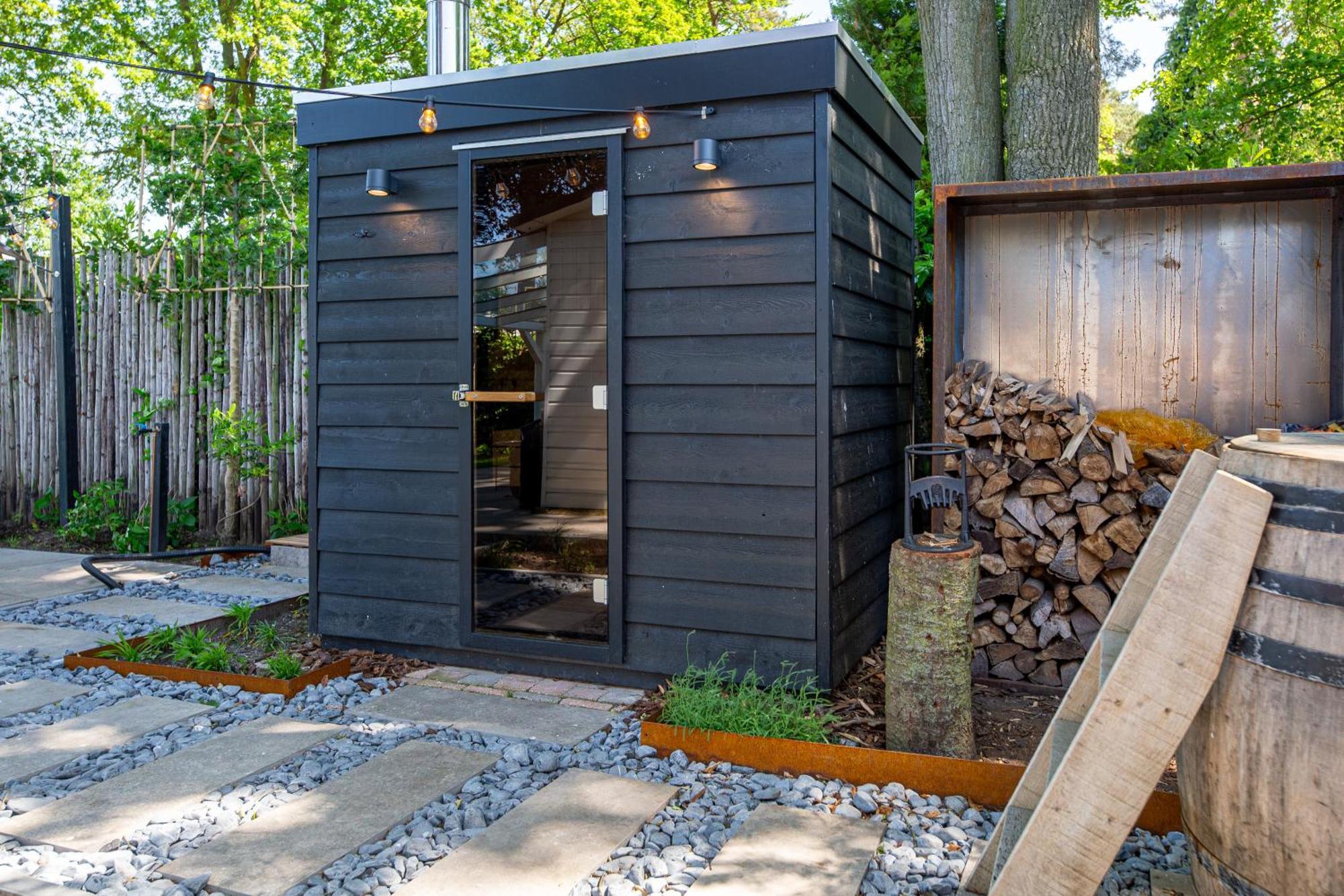 86, Bed & Outdoor Wellness - Sauna, Hottub, Icebath & Outdoor Shower Included! 奥斯特韦克 外观 照片